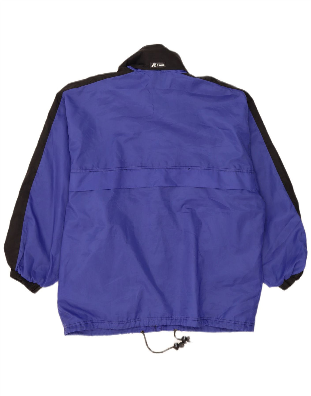 K-Way Herren-Regenjacke mit lockerer Passform, UK 38, mittelblaues Colourblock-Polyamid