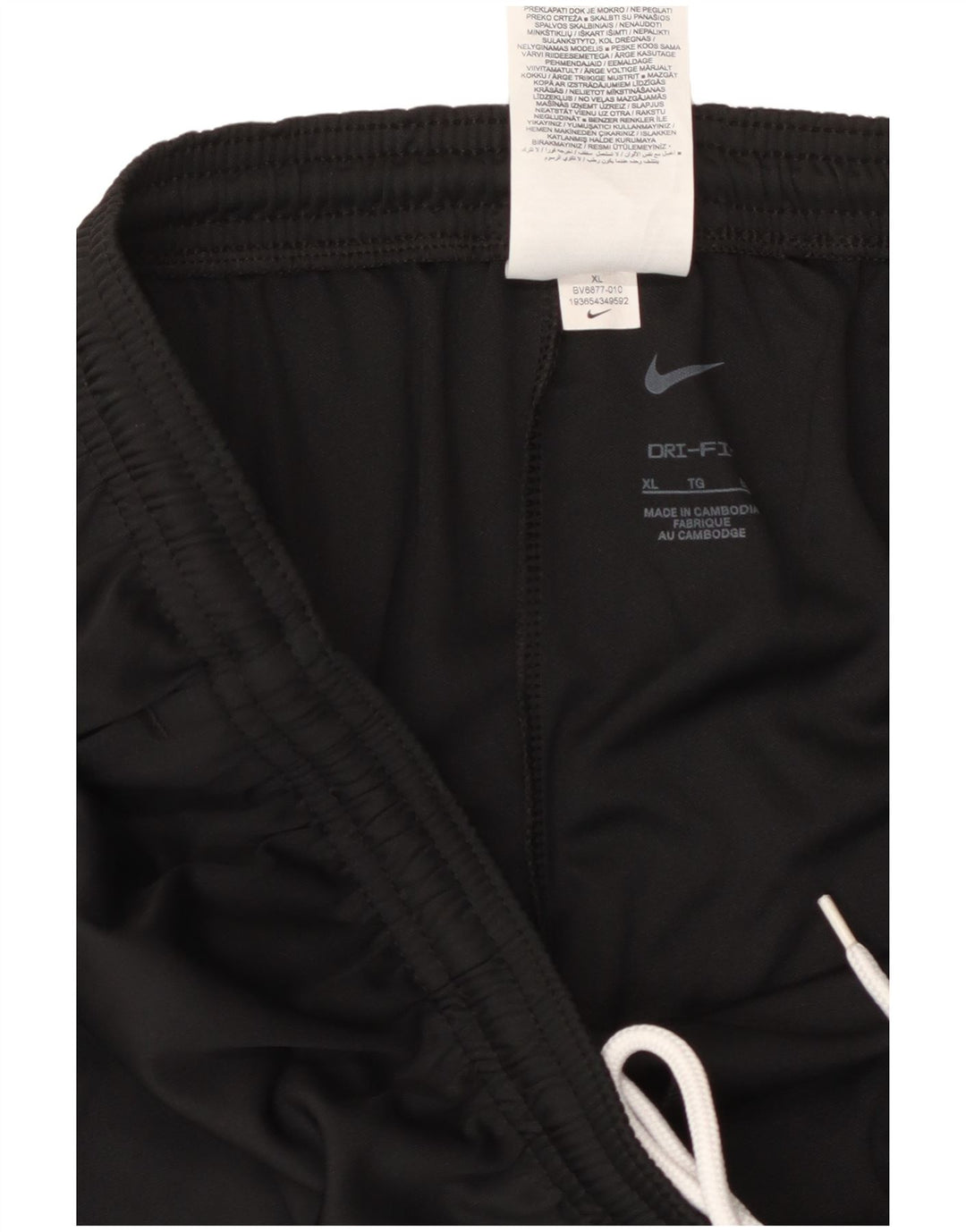 NIKE Damen Dri Fit Trainingshose UK 18 XL Schwarz Polyester