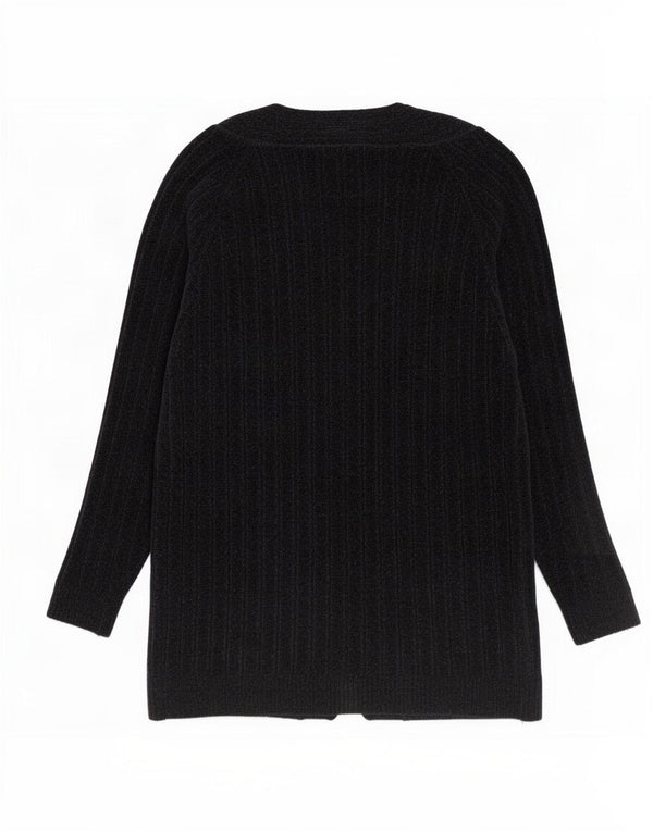 Zara Damen-Strickjacke, übergroß, lang, Gr. 14, mittelmarineblau