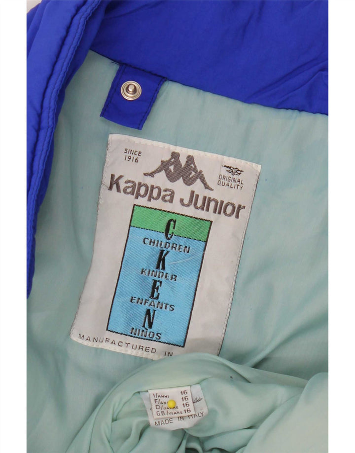 Kappa Boys Graphic Relaxed Fit Skijacke 15-16 Jahre Blauer Farbblock