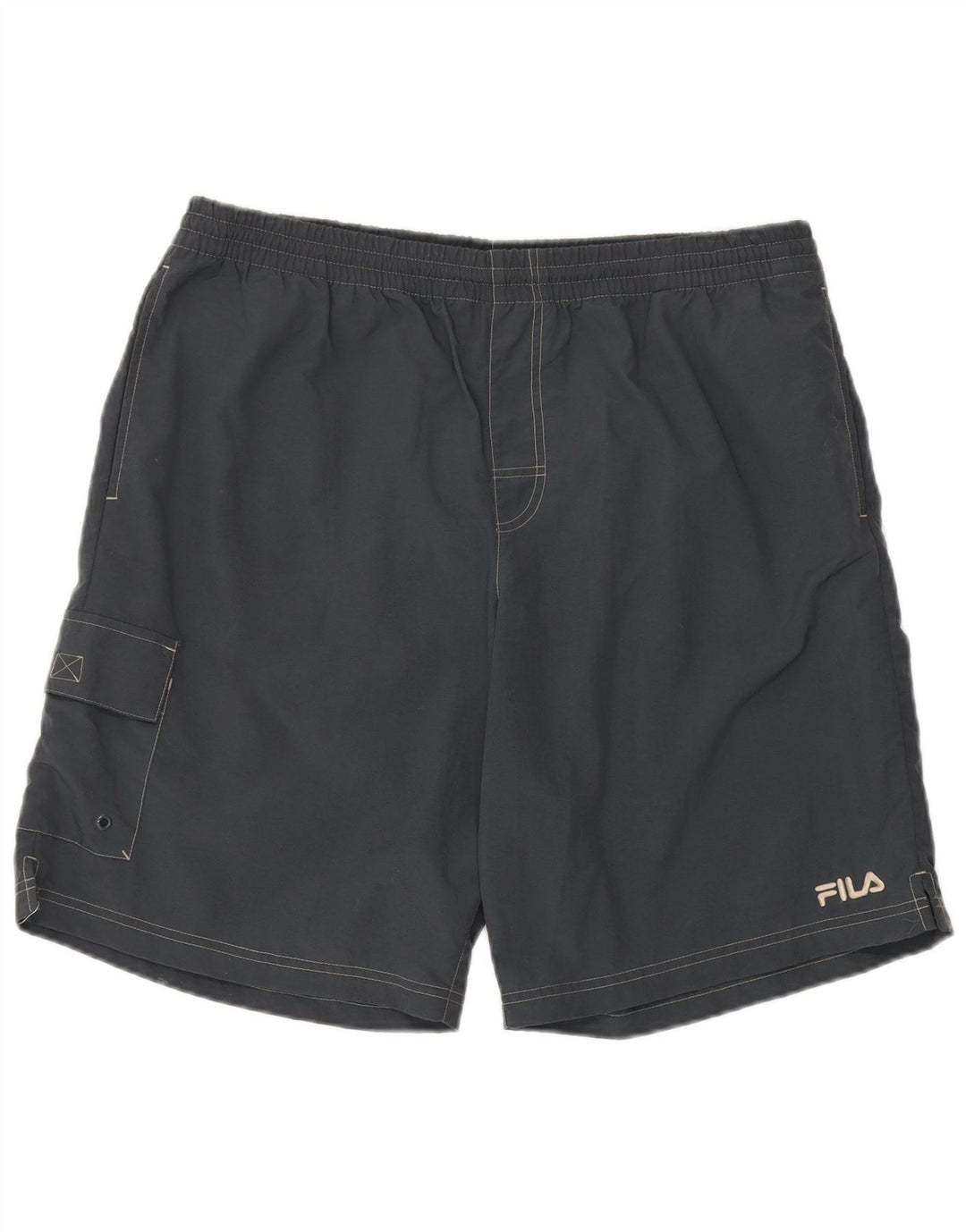 Fila Herren Sport Shorts XL Grau Polyamid