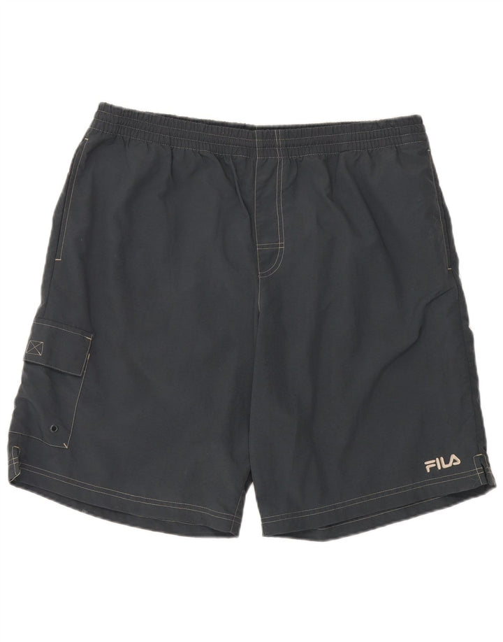 Fila Herren Sport Shorts XL Grau Polyamid