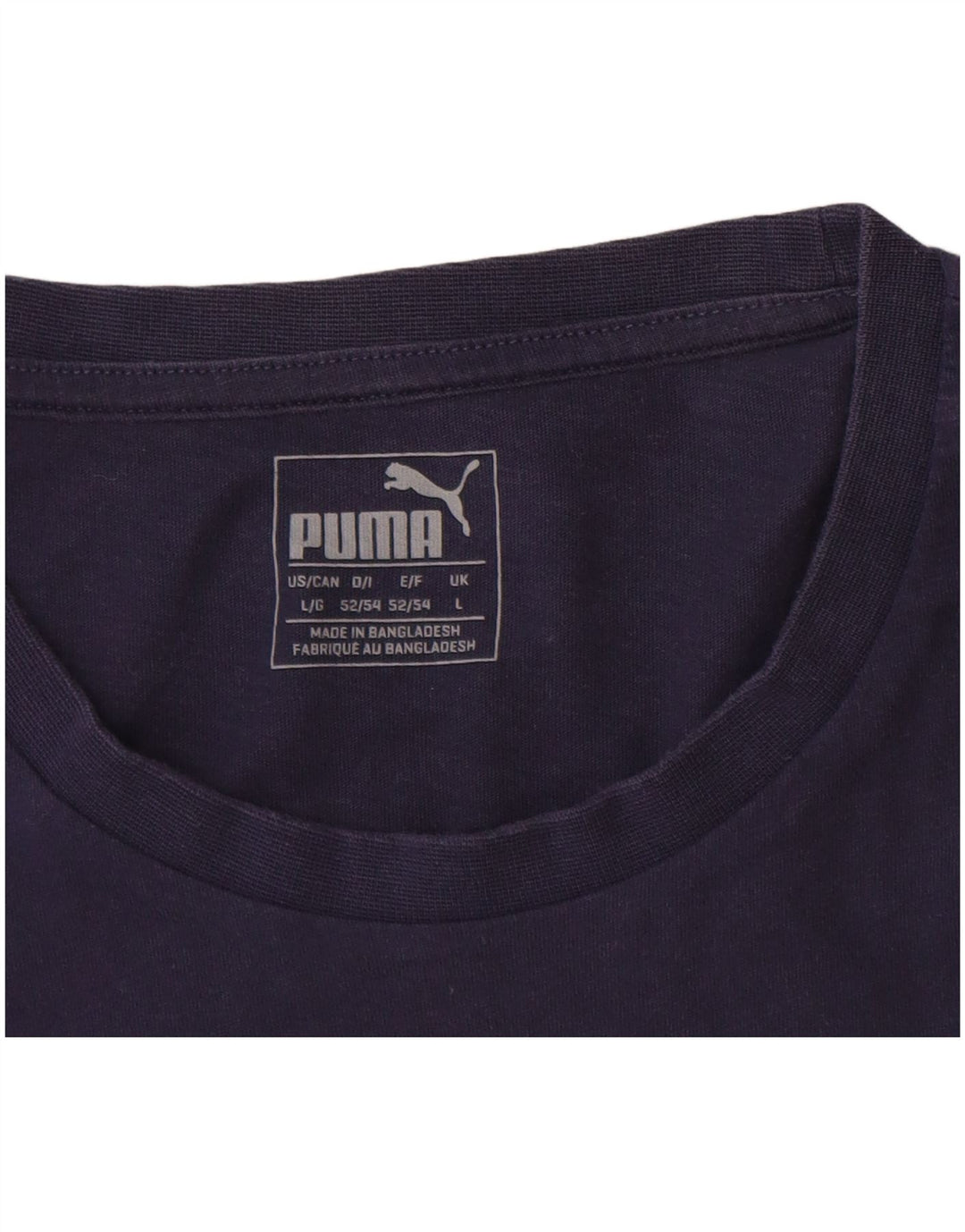 Puma Herren Grafik T-Shirt Top Large Marineblau