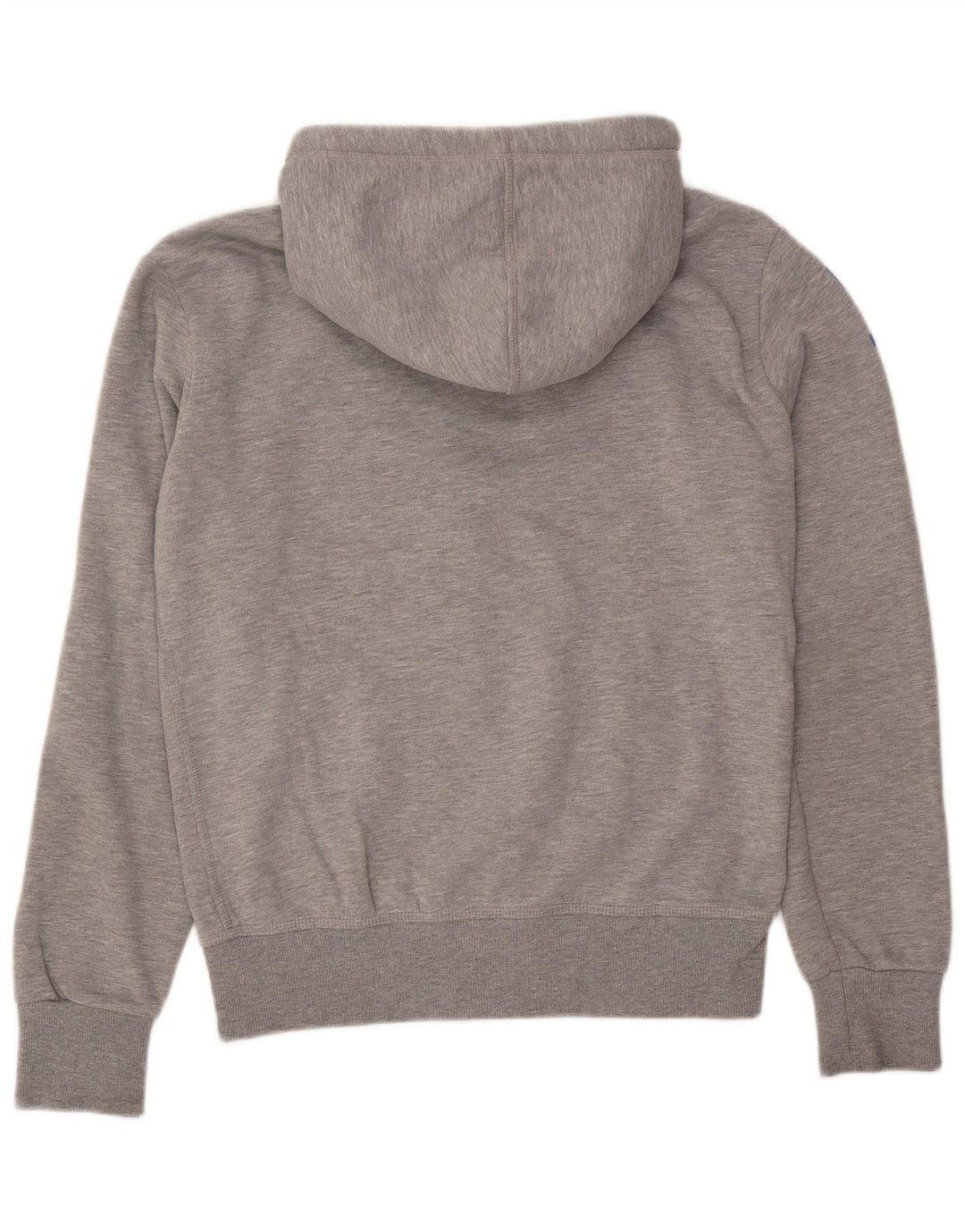 Superdry Herren-Kapuzenpullover mit grafischem Reißverschluss, mittelgraues Polyester