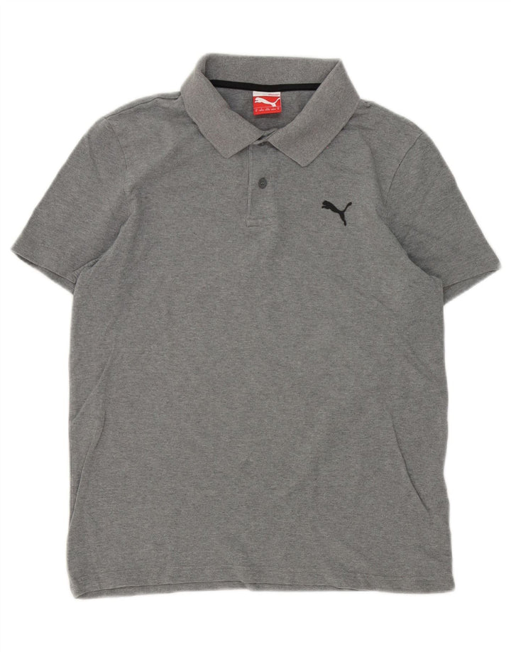 Puma Herren Poloshirt mittelgraue Baumwolle