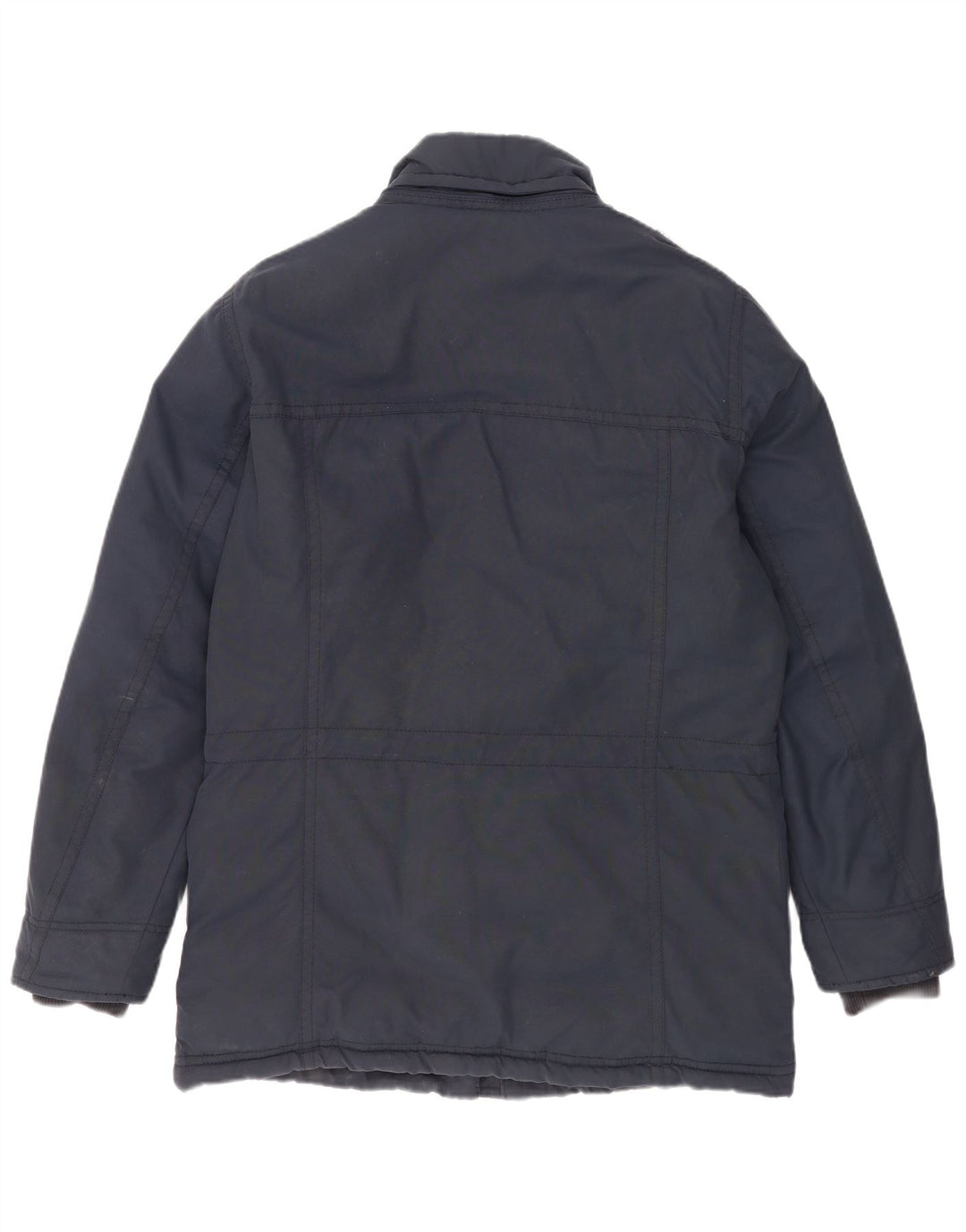 Timberland Herren gepolsterter Mantel UK 40 große marineblaue Baumwolle