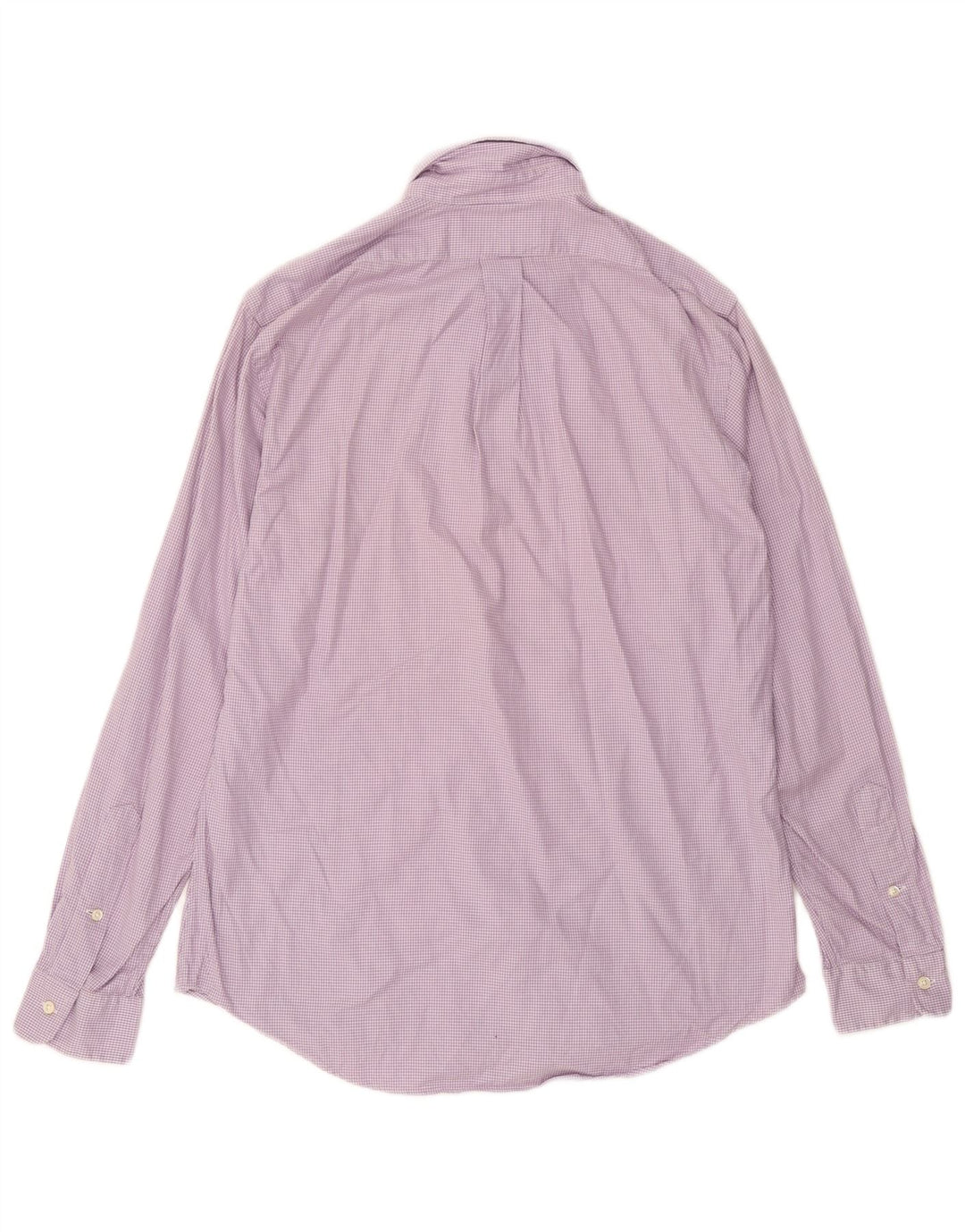 Ralph Lauren Herren-Hemd mit individueller Passform, mittelviolette Hahnentritt-Baumwolle