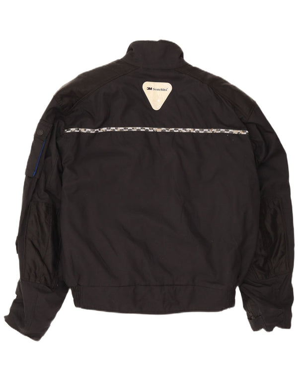 Weise Herren Racer Jacke UK 40 Large Schwarz Polyamid