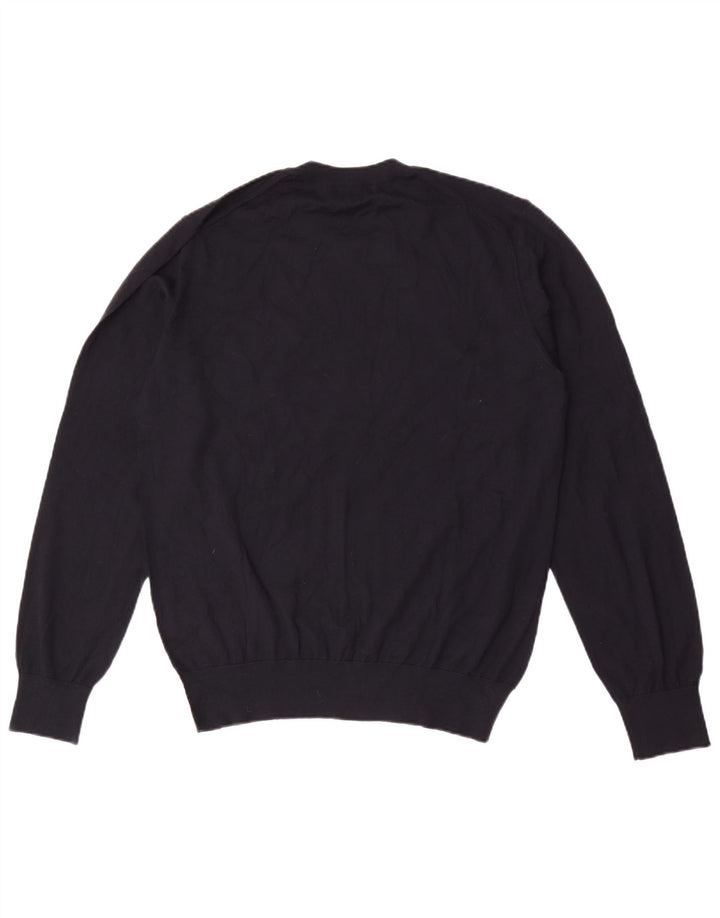 Dolce & Gabbana Herren-Pullover mit Rundhalsausschnitt, IT 50, mittleres Marineblau