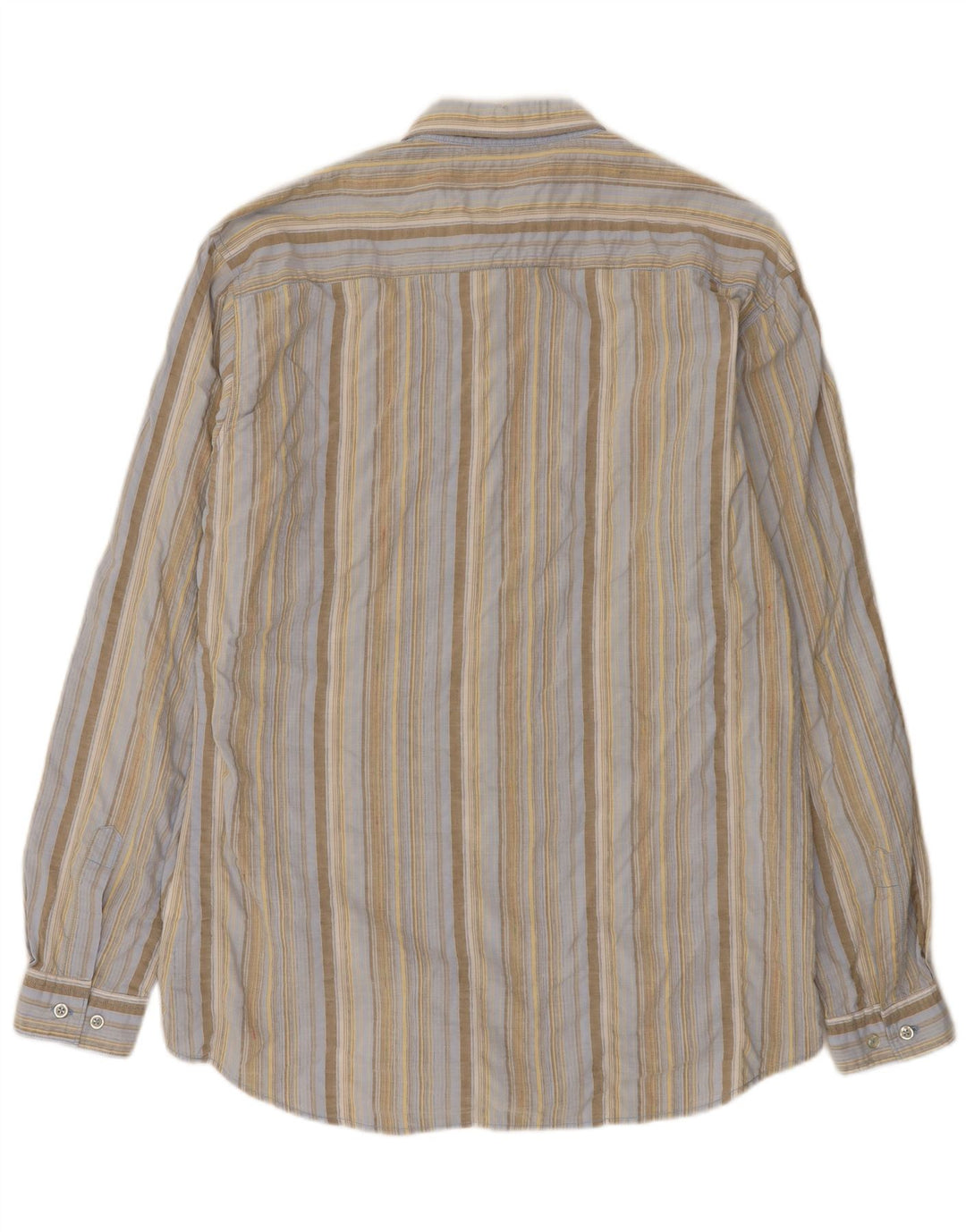 Marlboro Classics Herrenhemd XL blau gestreift aus Baumwolle