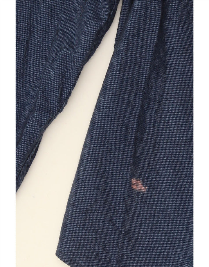 Hollister Herrenhemd XL, blaue Baumwolle