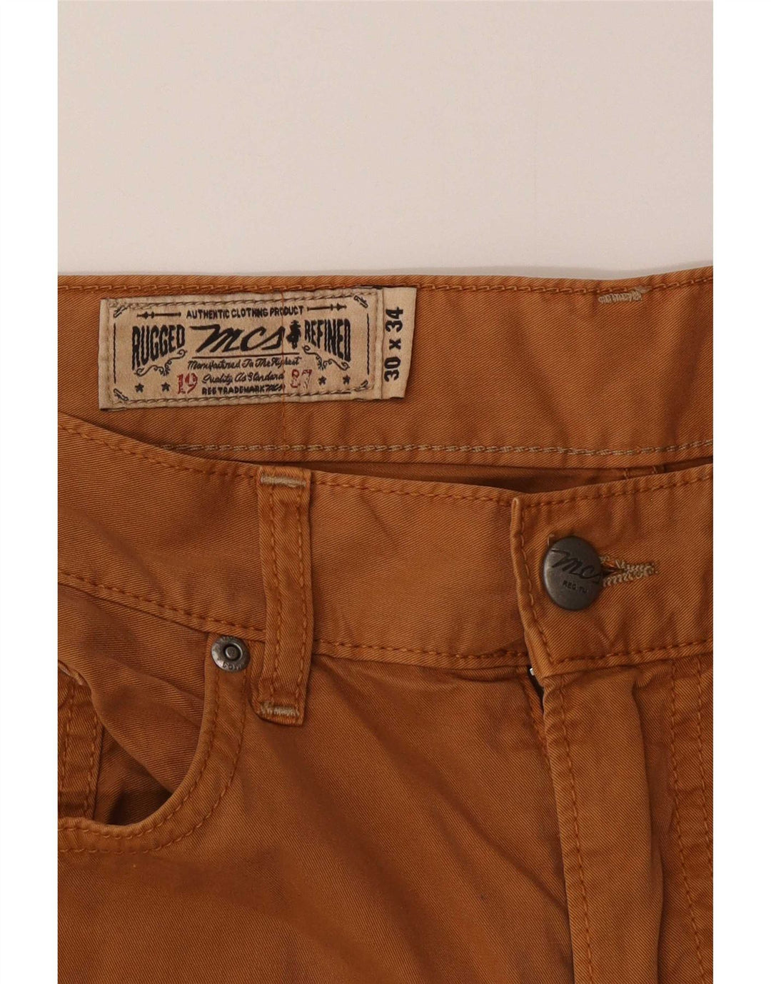 Marlboro Classics Herren-Freizeithose, normal, gerade, W30, L34, Braun