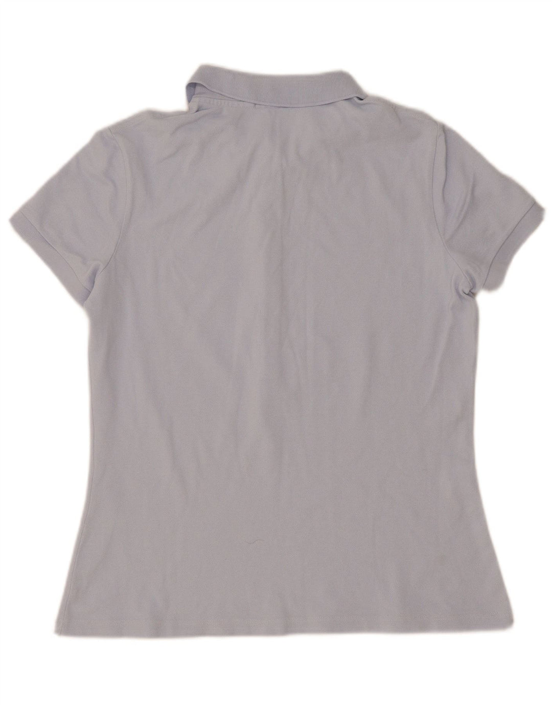 Lacoste Damen-Poloshirt, Größe 40, mittelblaue Baumwolle