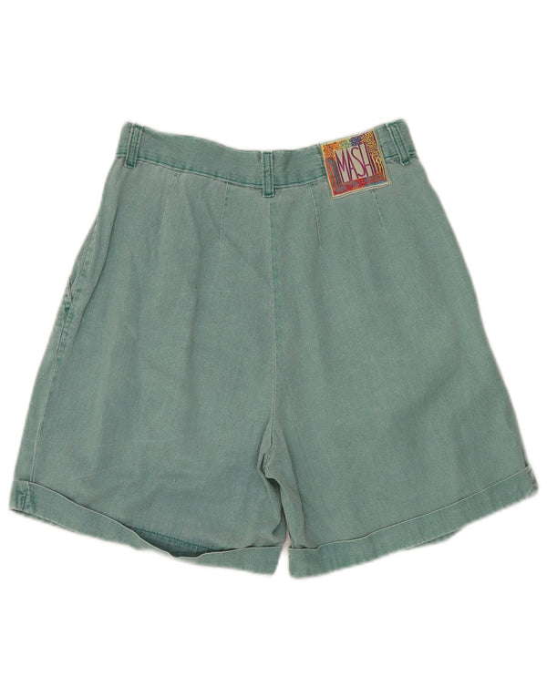 Mash Damen Pegged Casual Shorts IT 46 Large W32 Grüne Baumwolle
