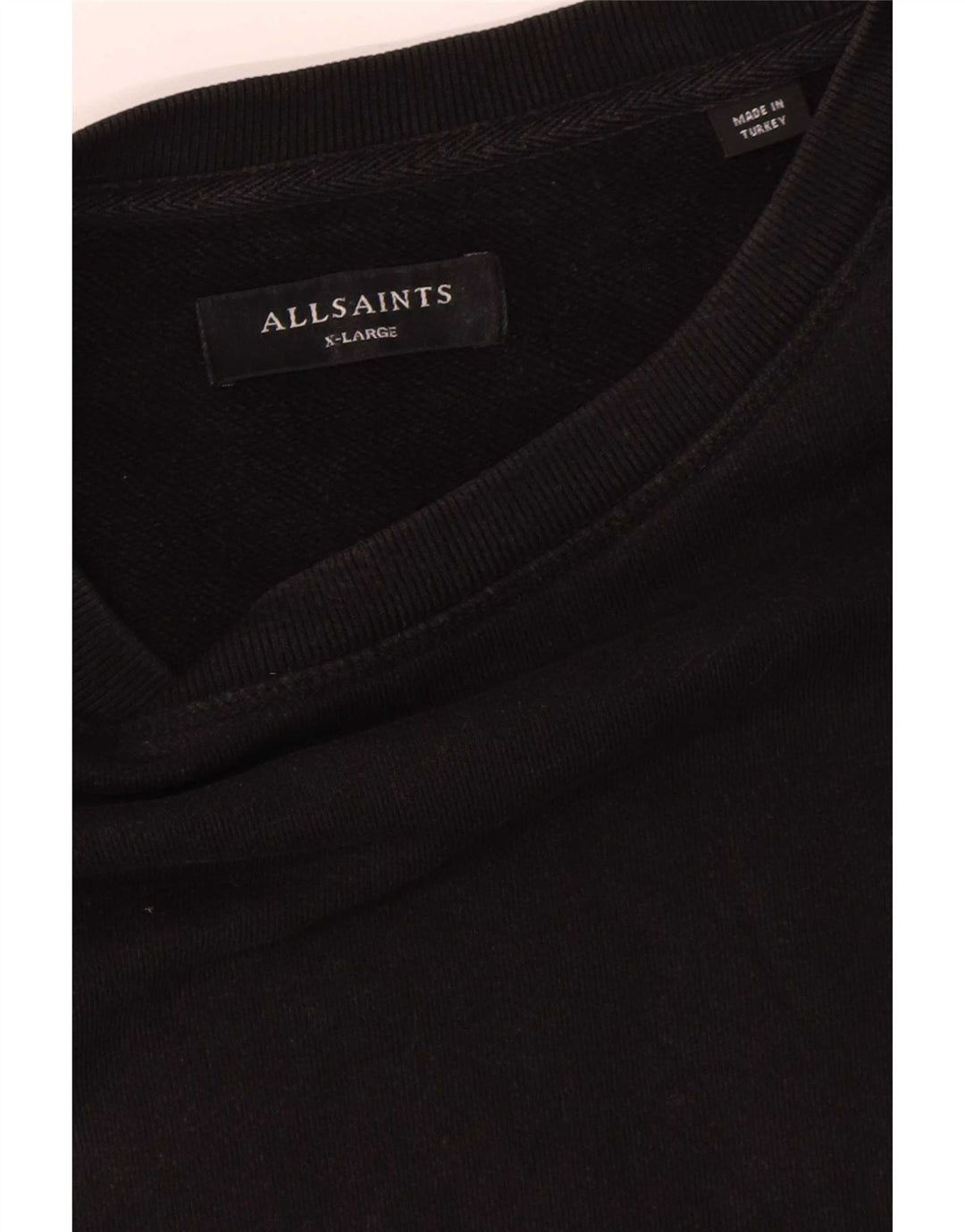All Saints Herren Sweatshirt Pullover XL Schwarz Baumwolle