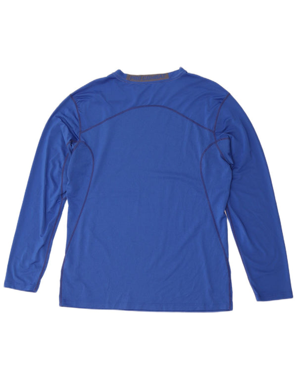Nike Herren Dri Fit Top Langarm Large Blau Polyester