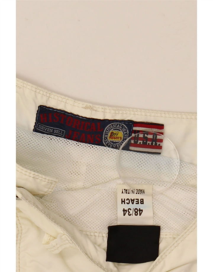 Roy Rogers Damen Freizeitshorts IT 48 XL W34 Off White Polyamid