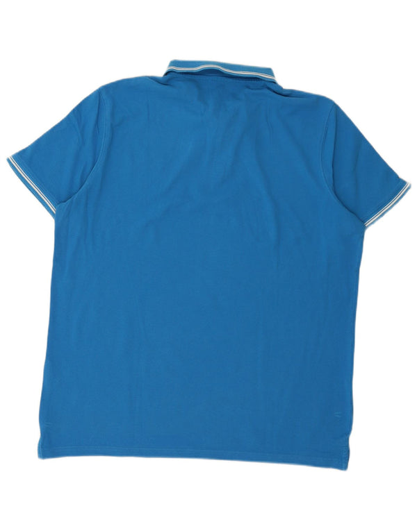 Carrera Herren Poloshirt XL Blau Baumwolle