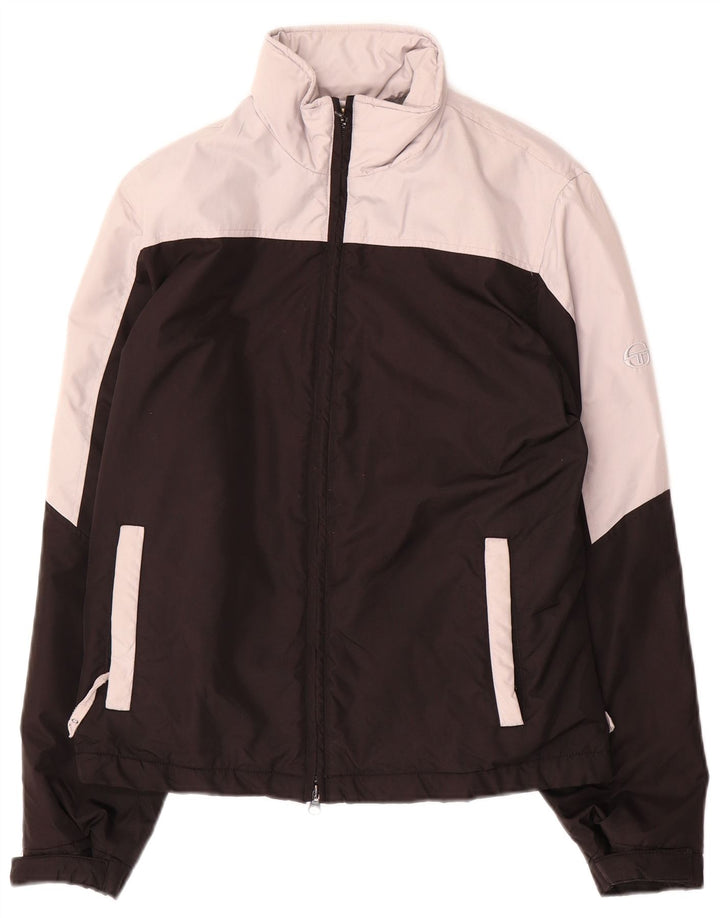 Sergio Tacchini Herren Windjacke UK 36 Small Schwarz Colourblock