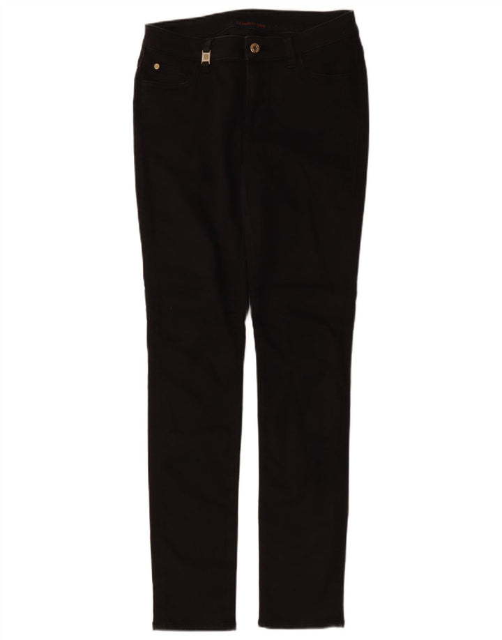 TRUSSARDI Damen Slim Jeans IT 43 Medium W29 L32 Schwarze Baumwolle