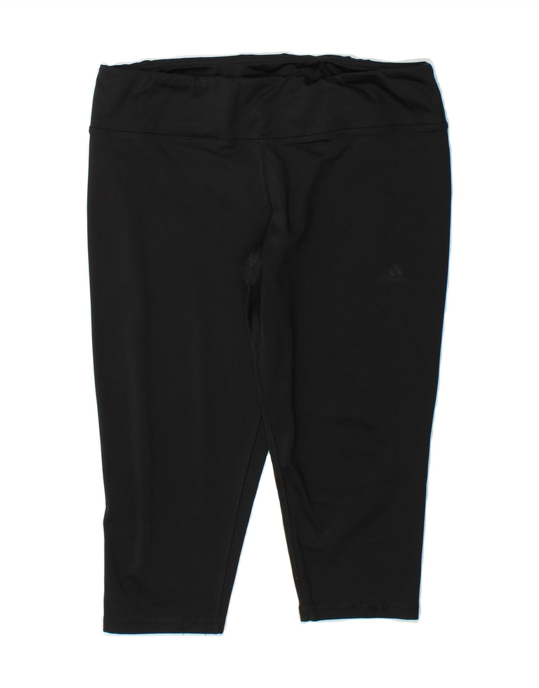 ADIDAS Womens Climalite Capri Leggings UK 16/18 Large  Black Polyester Vintage Adidas and Second-Hand Adidas from Messina Hembry 