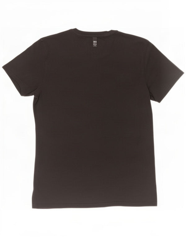 Tommy Hilfiger Herren T-Shirt Top Small Schwarz Baumwolle