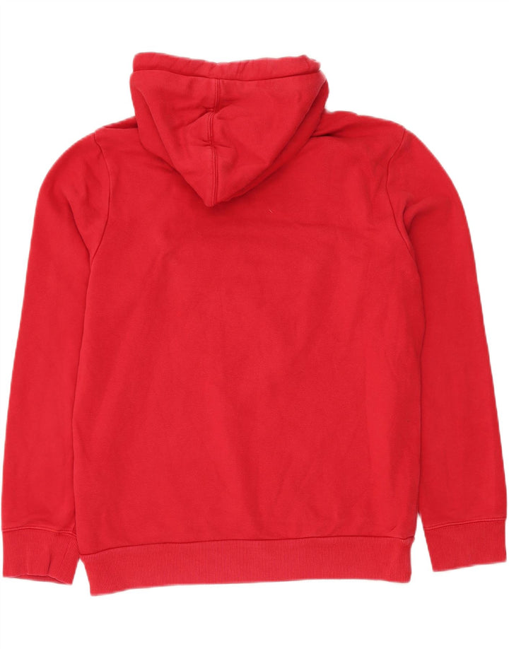 NAPAPIJRI Herren-Kapuzenpullover mit Grafik, mittelrote Baumwolle