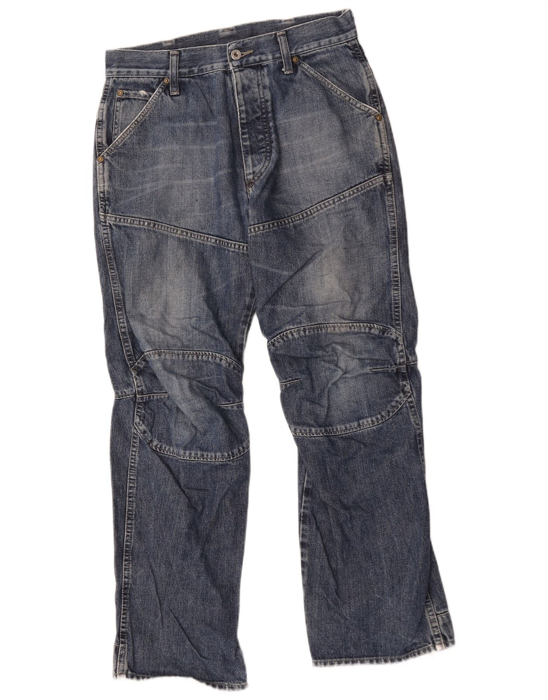 G-Star Herren Straight Jeans W30 L30 Blaue Baumwolle