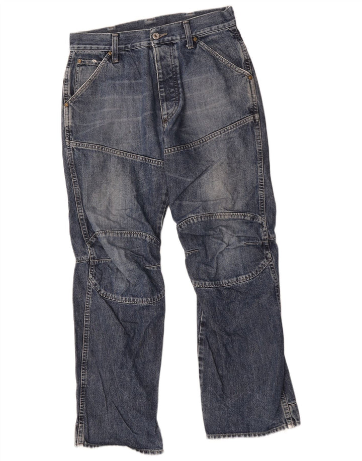 G-Star Herren Straight Jeans W30 L30 Blaue Baumwolle
