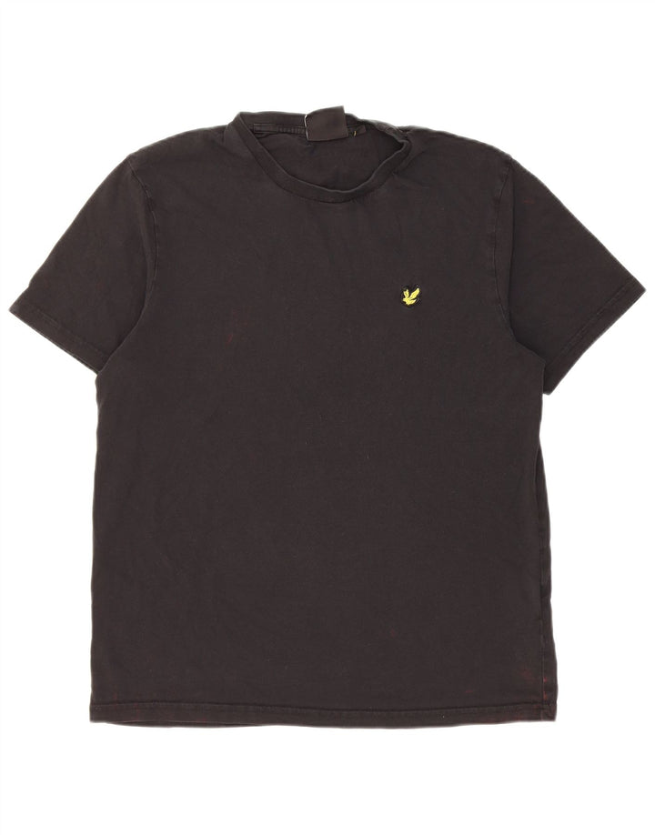 Lyle & Scott Herren T-Shirt Top Medium Schwarz Baumwolle