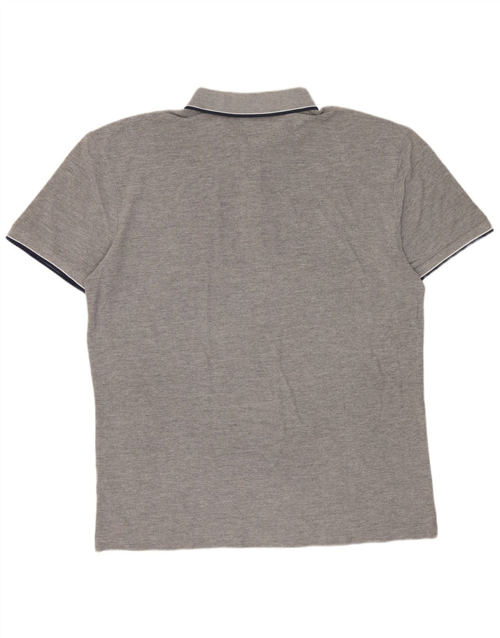 Kappa Herren Poloshirt XL Grau Baumwolle