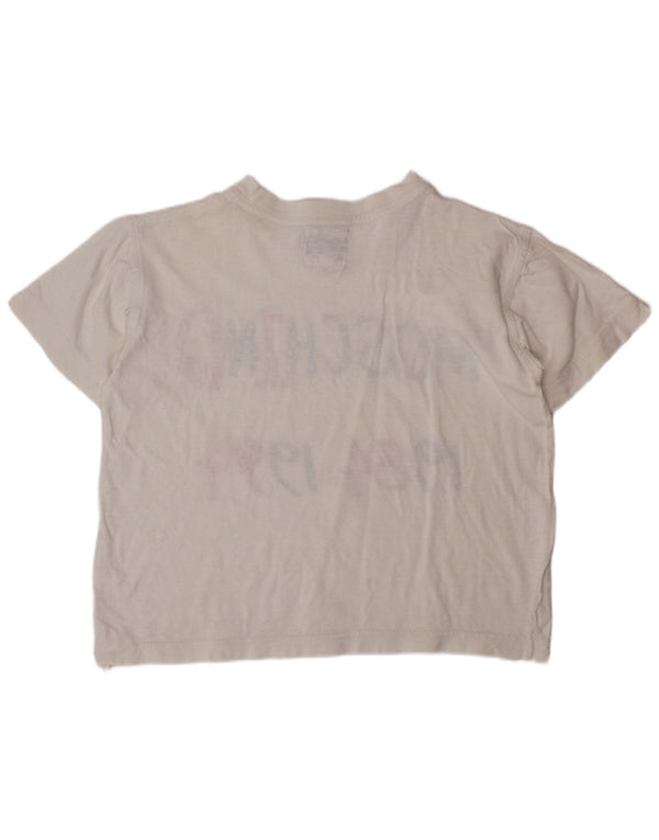 MOSCHINO Grafik-T-Shirt-Oberteil für Mädchen, 4–5 Jahre, Weiß