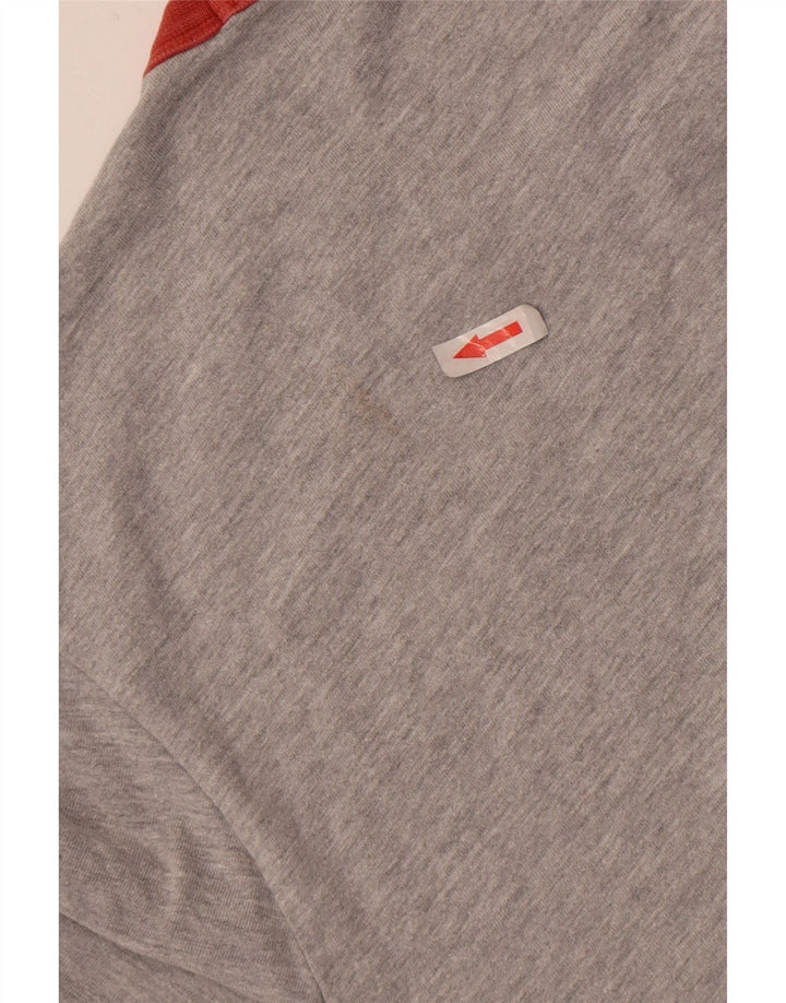 Penguin Herren-T-Shirt-Oberteil, groß, aus grauer Baumwolle