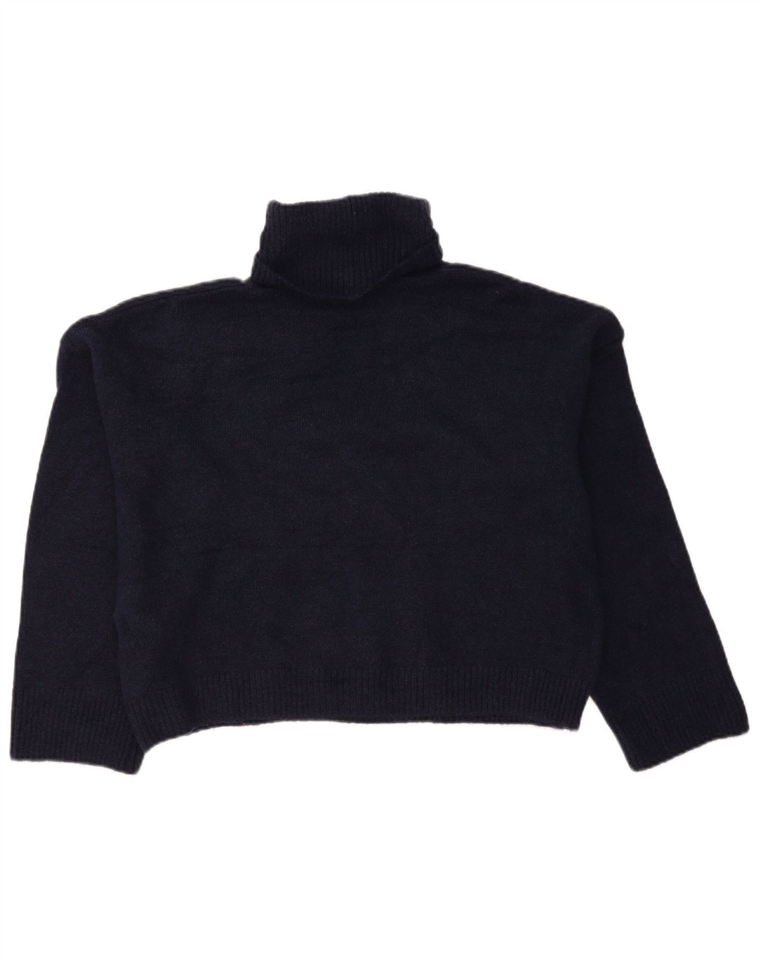 Zara Damen-Pullover mit Rollkragen, übergroß, Gr. 10, Marineblau