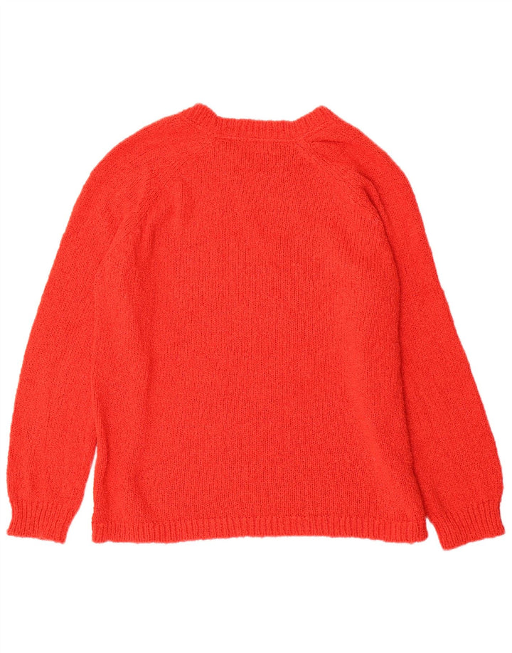 Marks & Spencer Damen-Pullover mit U-Boot-Ausschnitt, Gr. 14, Rot