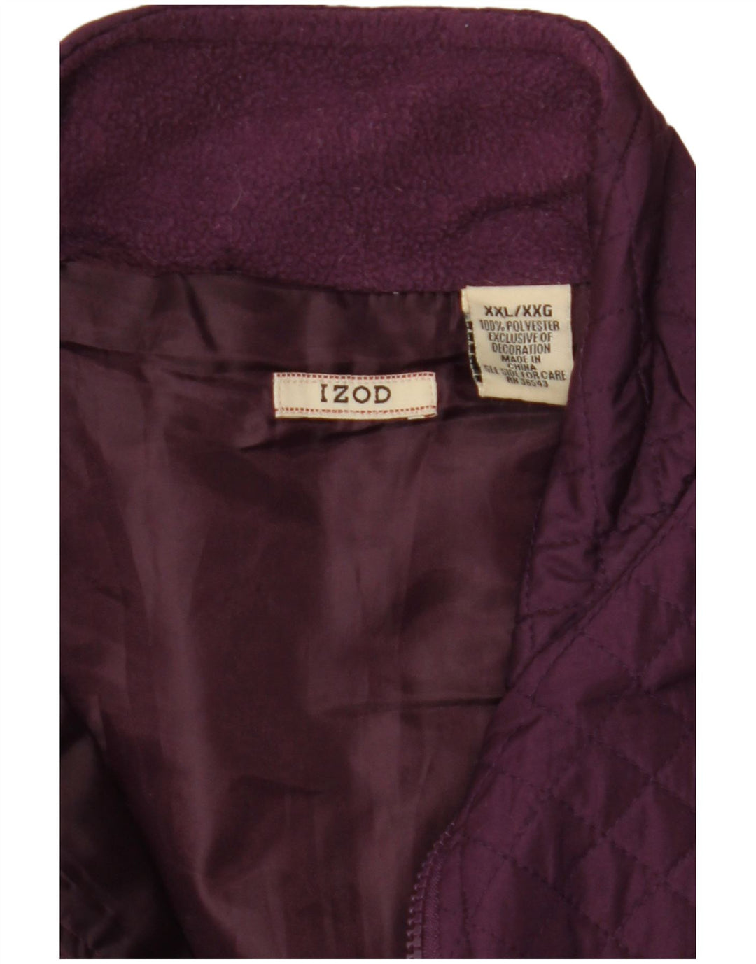 Izod Damen Steppweste UK 20 2XL Maroon Polyester