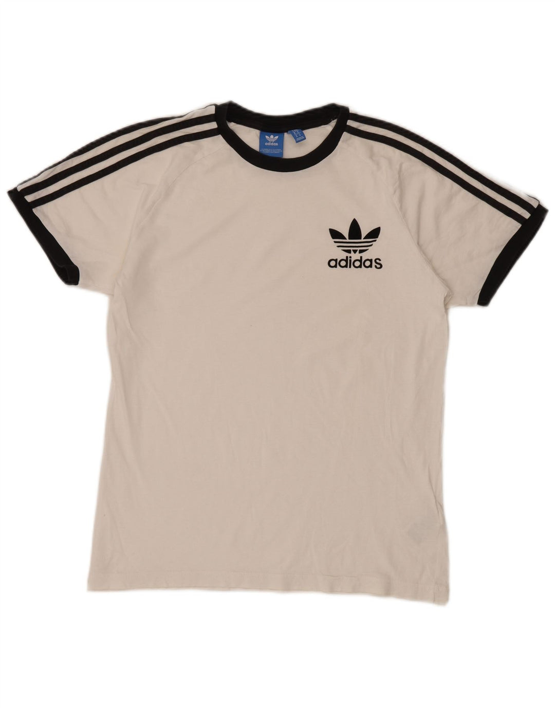 Adidas Herren T-Shirt Top Mittelweiße Baumwolle
