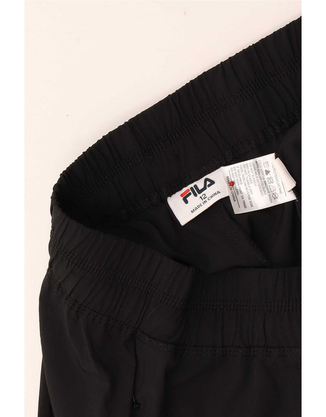Fila Damen Trainingshose Jogger UK 12 Medium Schwarz Polyester