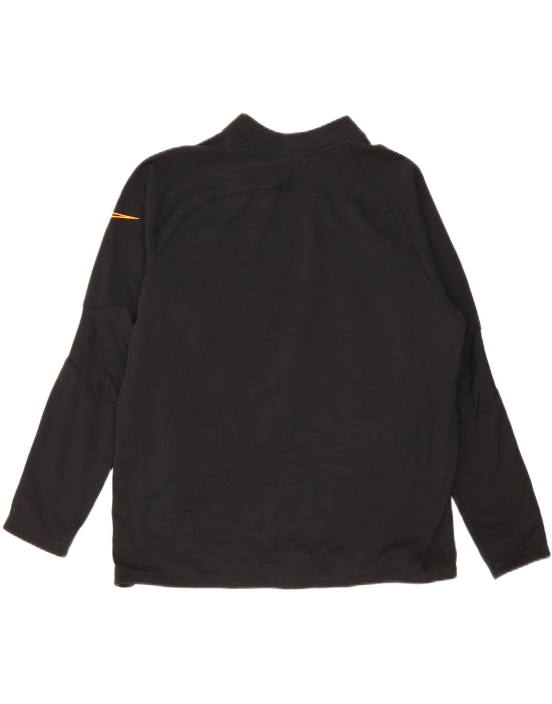 NIKE Herren Dri Fit Zip Neck Sweatshirt Pullover XL Schwarz Polyester