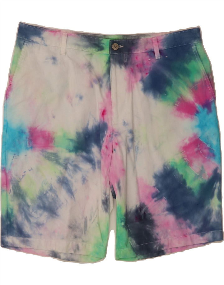 DOCKERS Mens Chino Shorts W38 XL Multicoloured Tie Dye Cotton Vintage Dockers and Second-Hand Dockers from Messina Hembry 