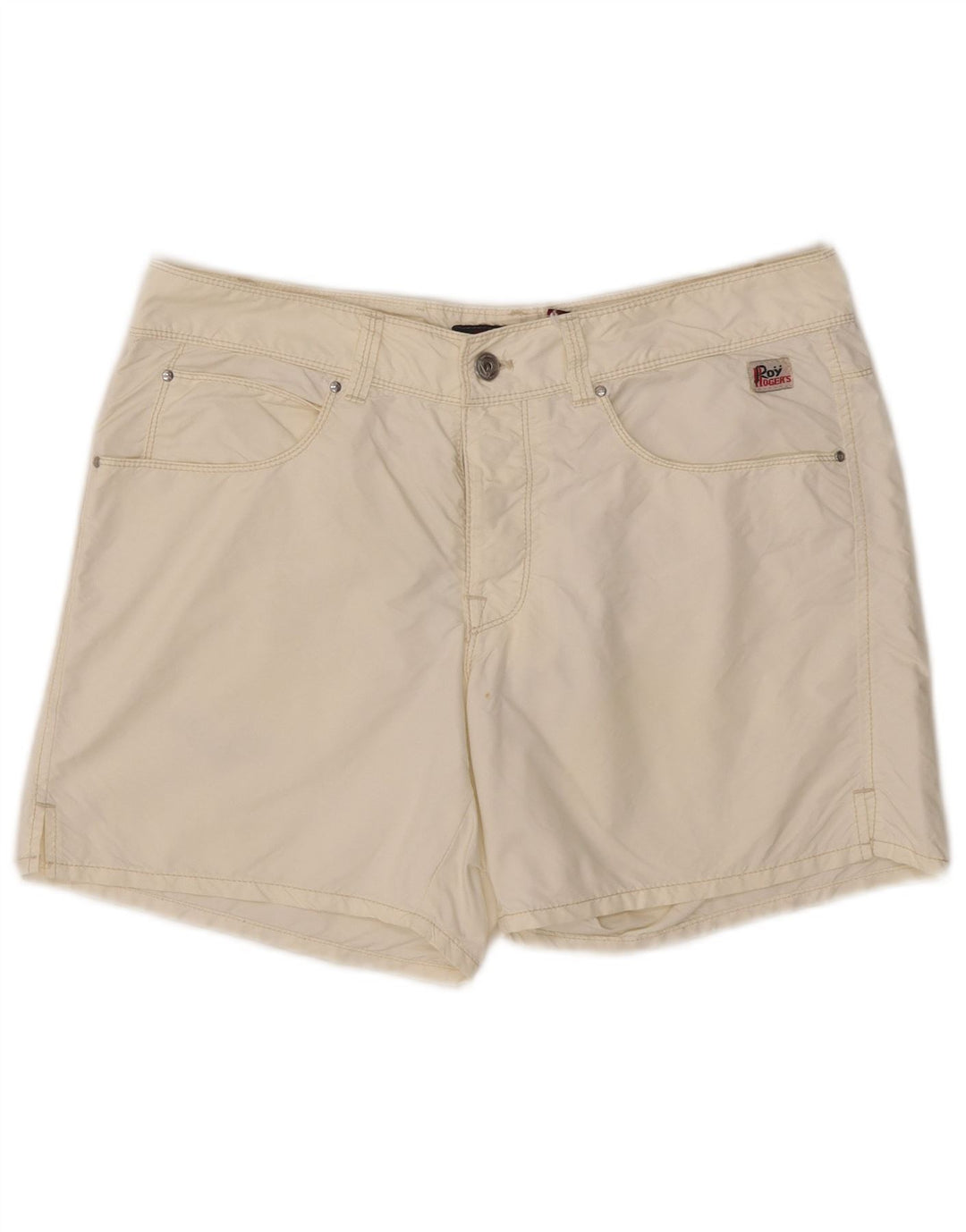 Roy Rogers Damen Freizeitshorts IT 48 XL W34 Off White Polyamid