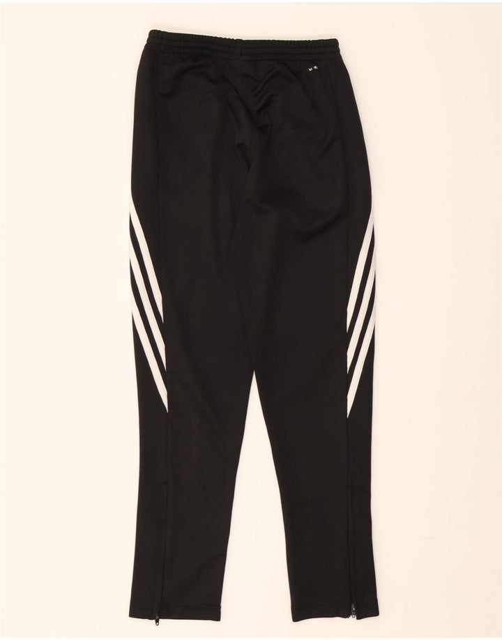 ADIDAS Boys Climalite Tracksuit Trousers 11-12 Years  Black Polyester Vintage Adidas and Second-Hand Adidas from Messina Hembry 