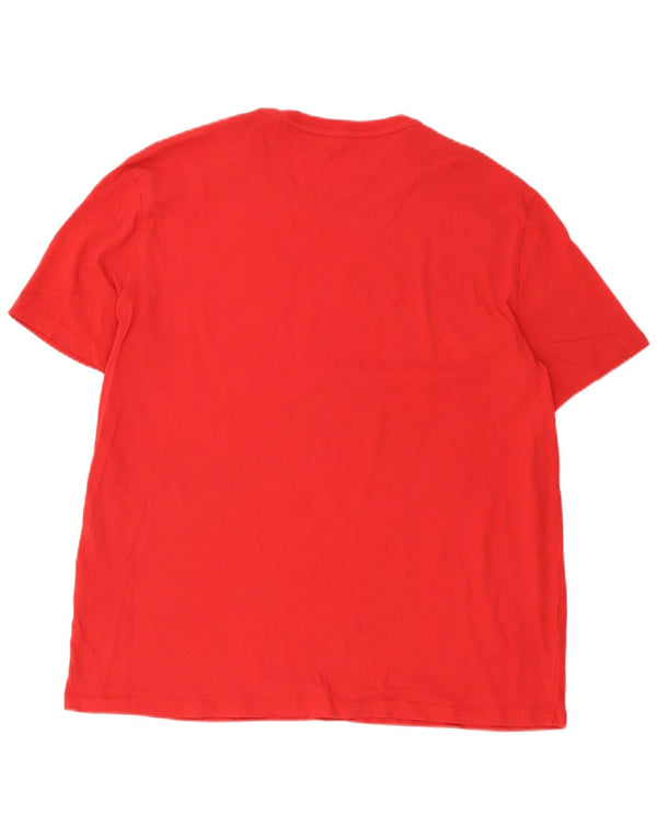 Armani Exchange Herren Slim Graphic T-Shirt Top 2XL Rote Baumwolle
