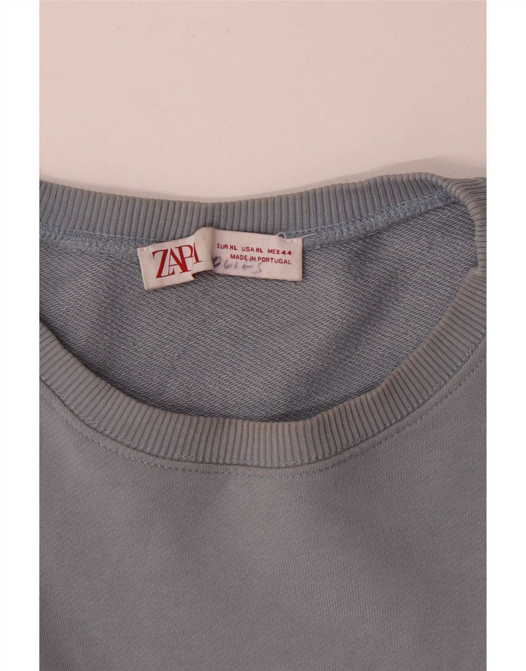 Zara Herren Sweatshirt Pullover XL Blau Baumwolle