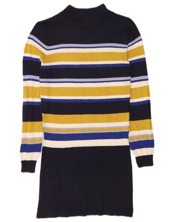 Marks & Spencer Langarm-Pulloverkleid für Damen, Gr. 10, Größe S, Mehrfarbig