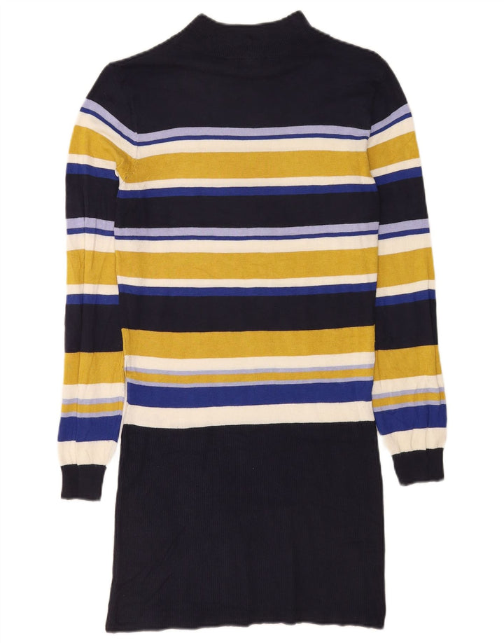 Marks & Spencer Langarm-Pulloverkleid für Damen, Gr. 10, Größe S, Mehrfarbig