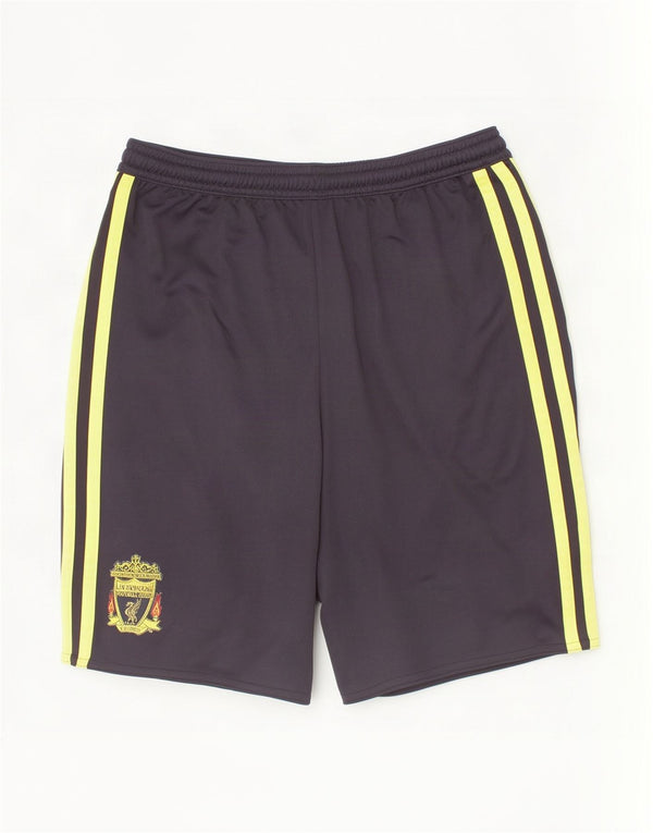 Adidas Liverpool Sportshorts für Jungen, 11–12 Jahre, schwarzes Farbblock-Polyester