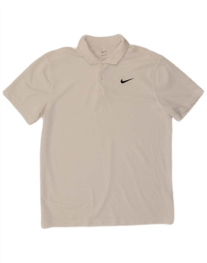 Nike Herren Dri Fit Poloshirt Mittelweiß