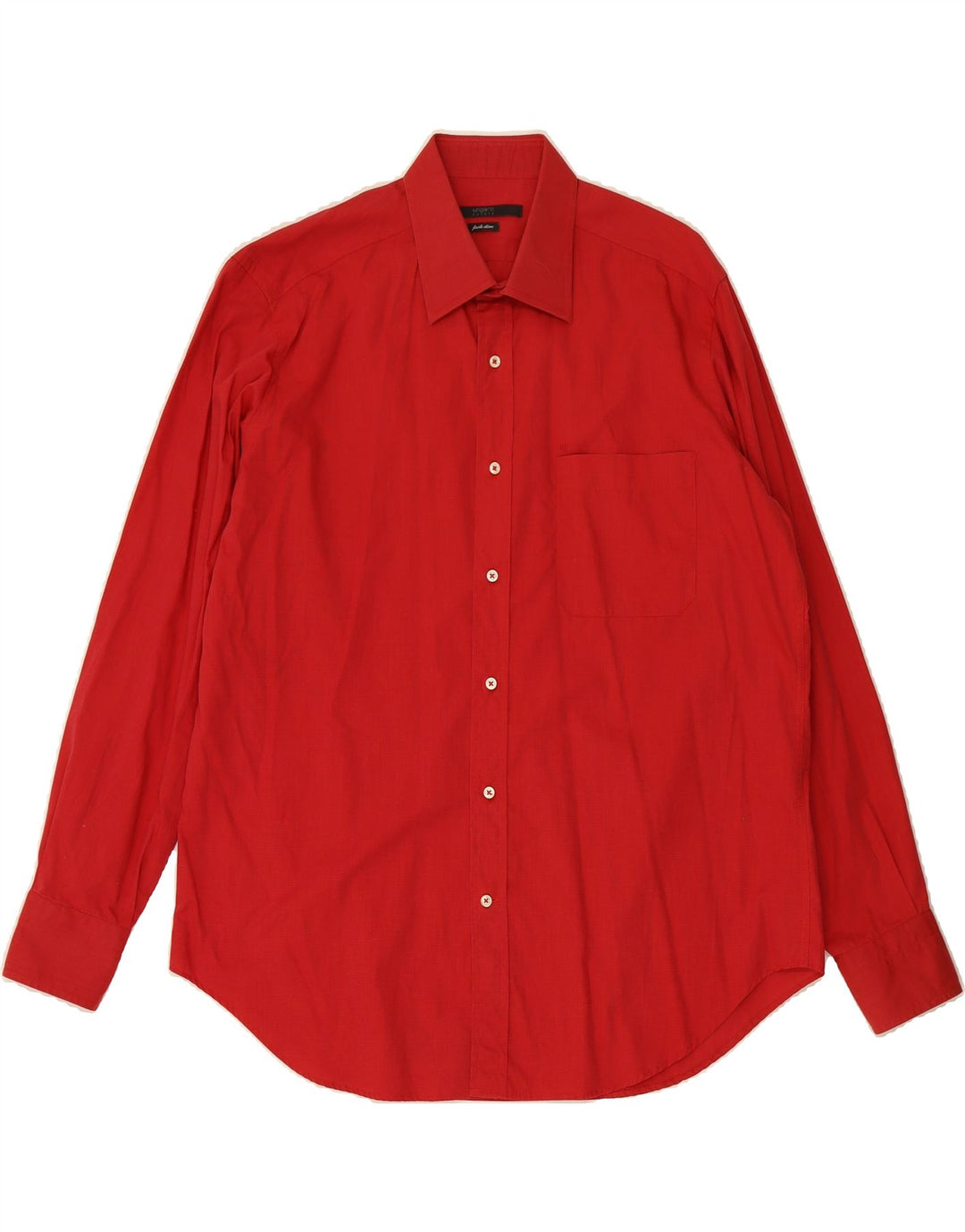 UNGARO Mens Shirt Size 43 17 XL Red Cotton Vintage Ungaro and Second-Hand Ungaro from Messina Hembry 
