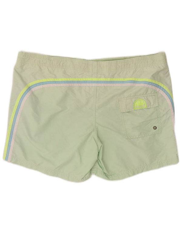 Sundek Herren-Badeshorts XL, grünes Nylon